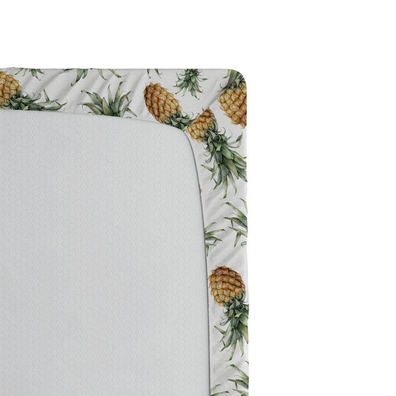 Drap-housse ananas Ambesonne, Drap-housse de taille double