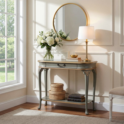 Paullina 36" Console Table, Pastel Green