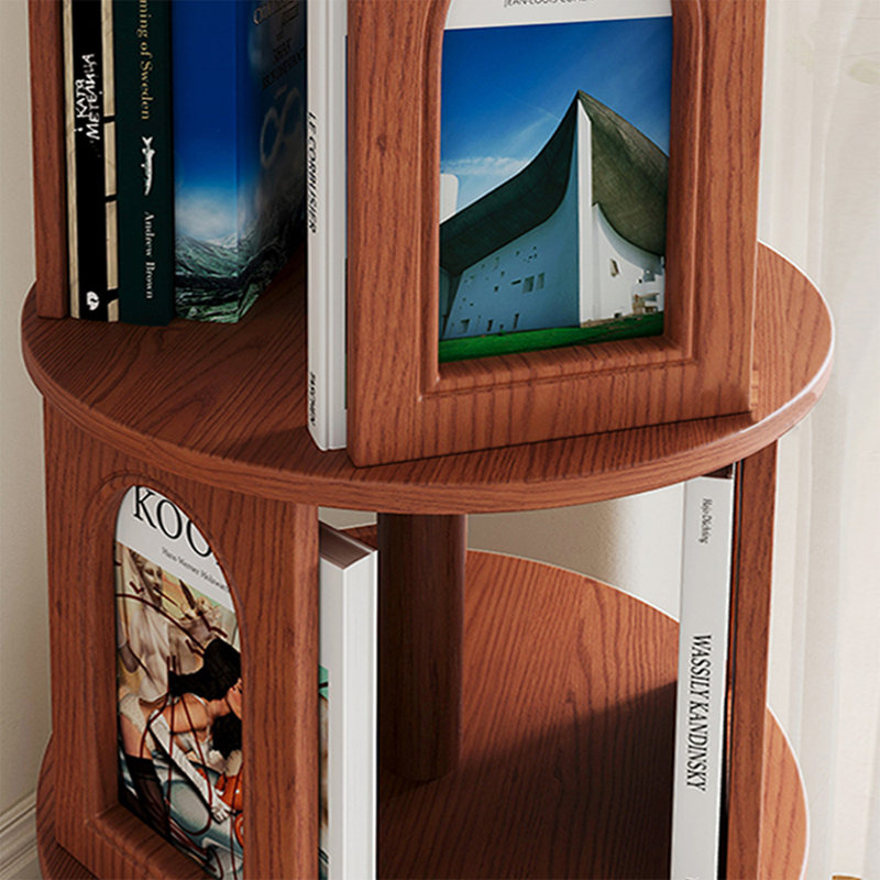 Brown Modern  Manufactured Wood Standard Bookcase