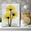 « golden fleur ii », impression sur toile tendue