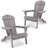 Wood Lounge Patio Chair For Garden Outdoor Wooden Folding Embossed Adirondack Chair Set Of 2 Solid Cedar Wood Lounge Patio Chair With Wood Grain-1437389839