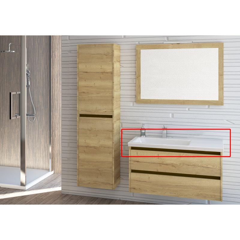 Pearl 845cm Ceramic Bathroom Vanity Top