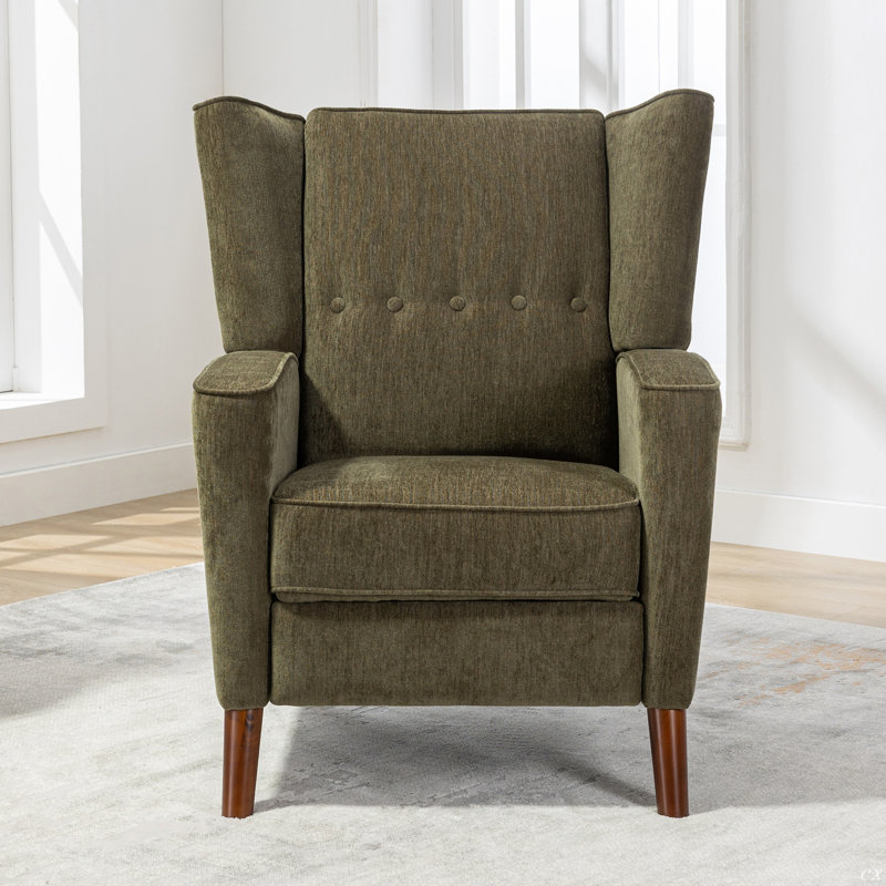 Fauteuil inclinable Libeth, Chenille verte