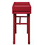 Bureau de chambre à coucher en métal rouge 1 - meuble-lavabo fonctionnel avec 1 tiroir d'inspiration industrielle