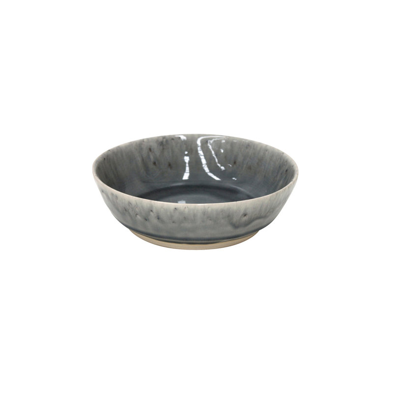 Madeira Handmade Stoneware Dining Bowl, Gray