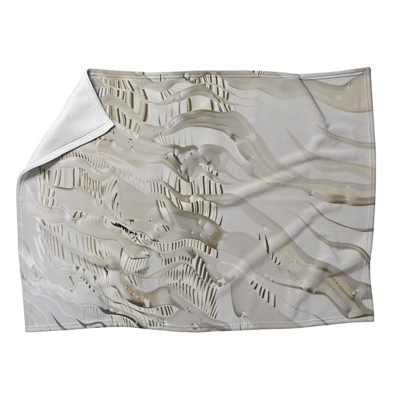 Couverture polaire Wavy Lines, L 50 po x L 60 po
