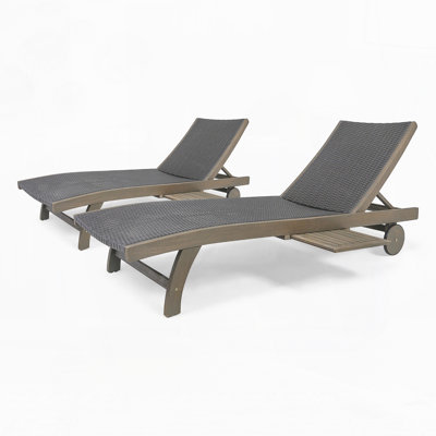 Chaise longue de patio (ensemble de 2)