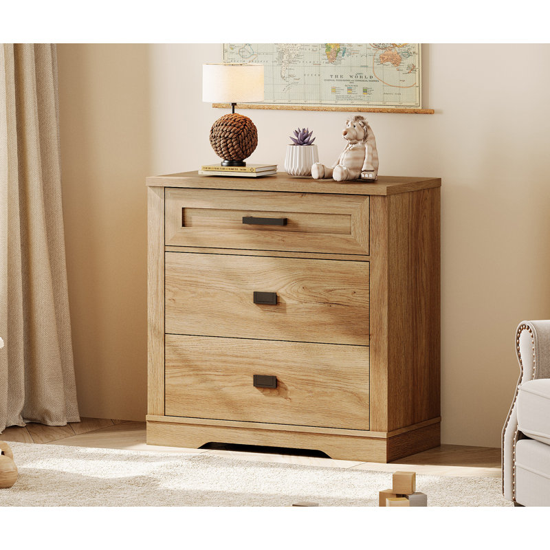 Laziza Small Dresser For Bedroom, 3 Drawer Dresser For Closet Organizers And Storage, Mid Century Modern Dresser For Living Room, Hallway