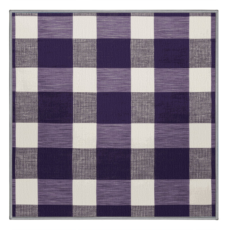 Tapis mauve lavable à la machine