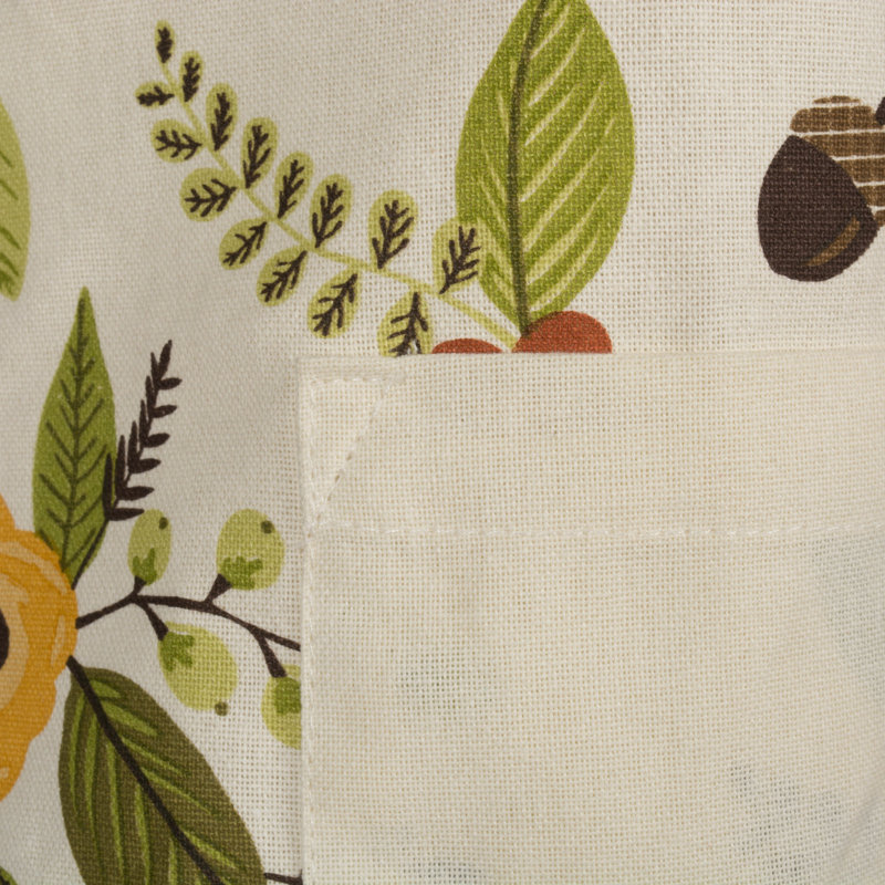 Thanksgiving Floral Bib Apron