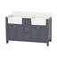 Yorkshire 60'' Double Bathroom Vanity with Engineered Stone Top-27610066
