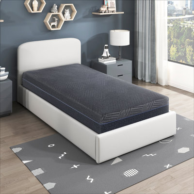 Fredericksen 11" Modern & Contemporary Twin Green Tea Gel-Infused Memory Foam Mattress with Mattress Charcoal Infused Base, Cooling Gel-Infused Foam
