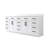 84" W x 35" H Freestanding Bathroom Solid Wood Vanity With White Cultured Marble Countertop And Ceramic Double Sink,White-186306364-186306367