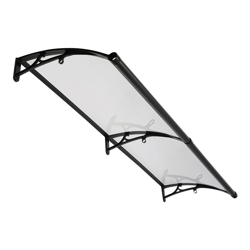 Auvent de porte / fenêtre rétractable en polycarbonate DENFER, Transparent