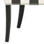Chaise d'appoint rembourrée noire Waterford