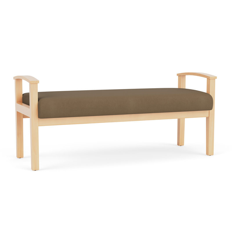 Banc en bois massif Amherst, Patriot Plus taupe, Naturel