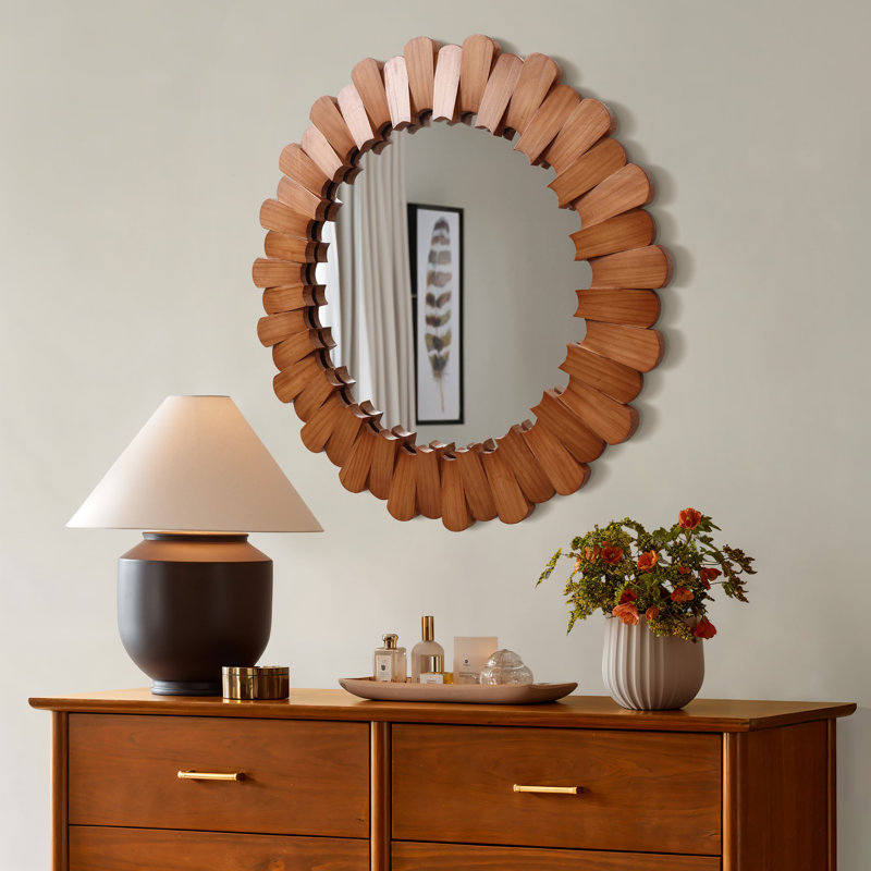 Miroir mural 35 po Farmhouse Sunburst