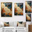 «Orange Teal Botanical Whirlwind III», reproduction sur toile-36203616-36203640