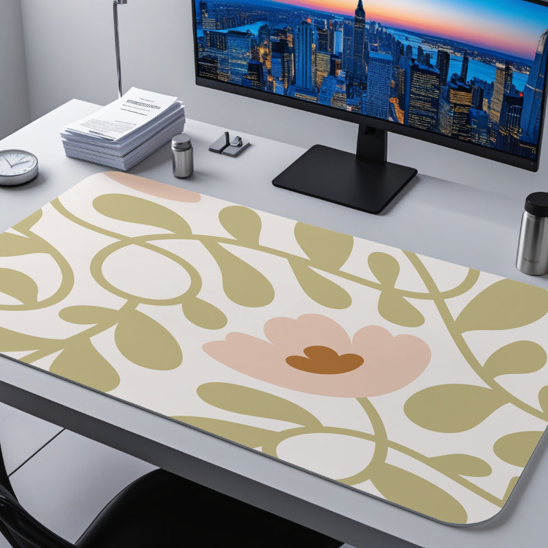 Polyester Desk Pad, 14.4x12.1