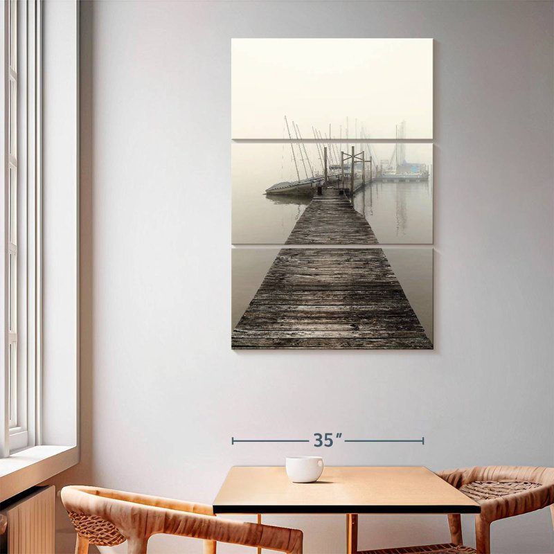 Brouillard Mehar Harbor, H 65 po x l 42 po