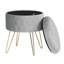 Berg 31.5Cm Velvet Round Storage Ottoman-792526462