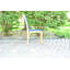 Riviera Teak Outdoor Sling Stacking Dining Chair-1136426468