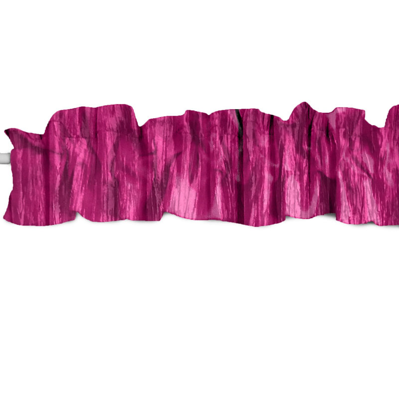 Cantonnière Crinkle, L 7 po x L 72 po, Fuchsia