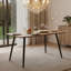 Table de salle à manger avec 4 chaises sans accoudoirs pour la maison et la cuisine