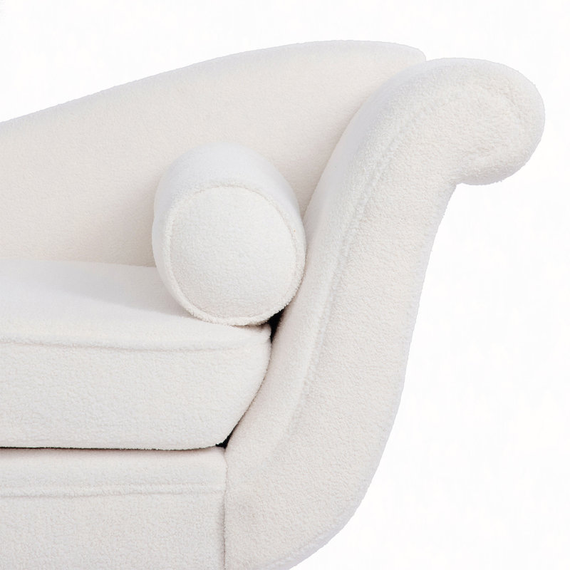 Chaise Lounge With Scroll Arms