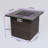 Cindya Square Wicker Smokeless Fire Pit Table with Lid