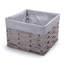 Ensemble 3 pièces de panier à tressés/en rotin carrés geo-31629198