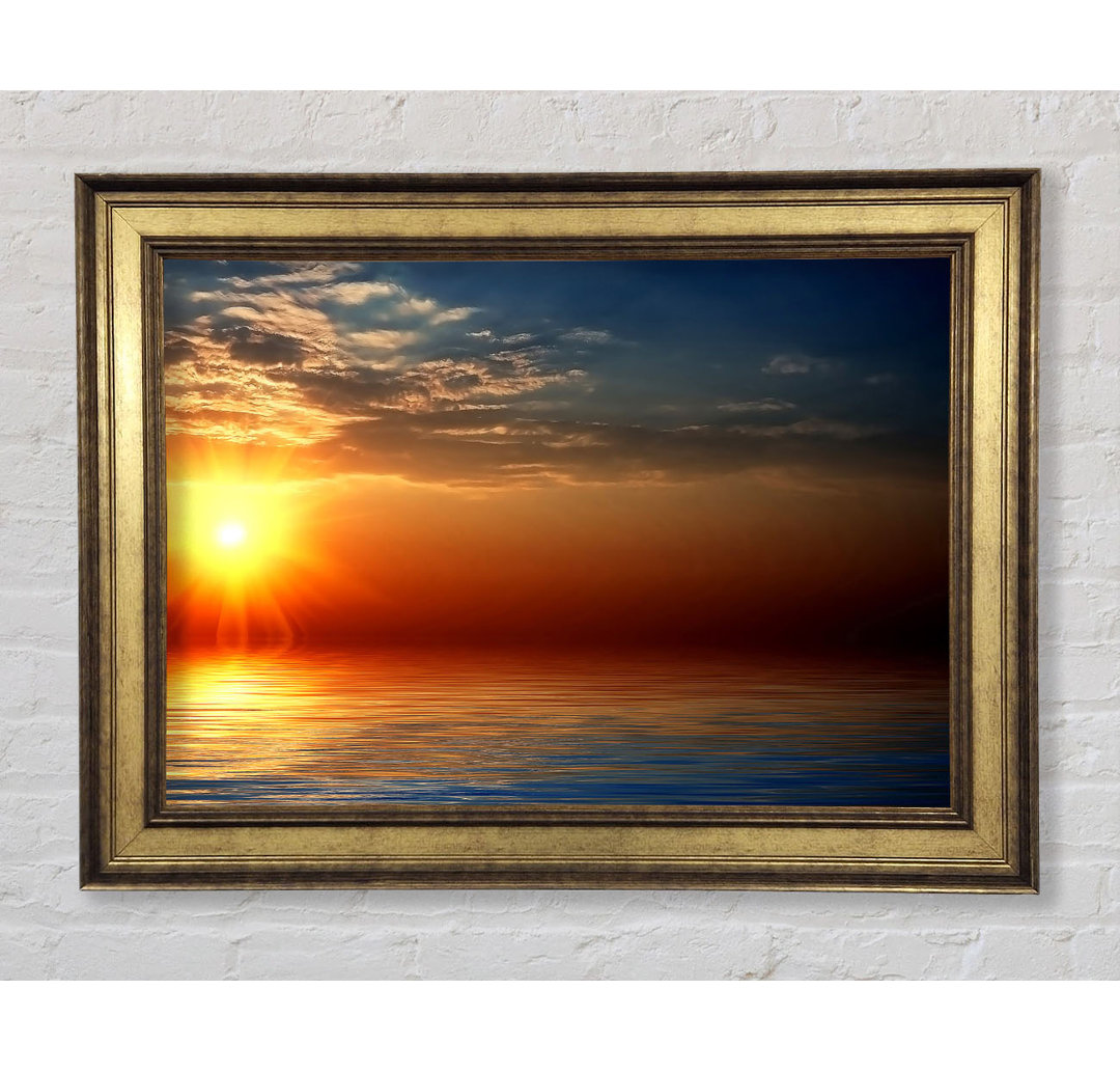 Sunset Sparkle Ocean - Einzelner Bilderrahmen Kunstdrucke