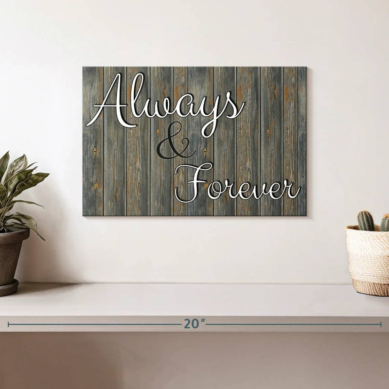 Tergel Always Forever Typography, 8" H x 12" W