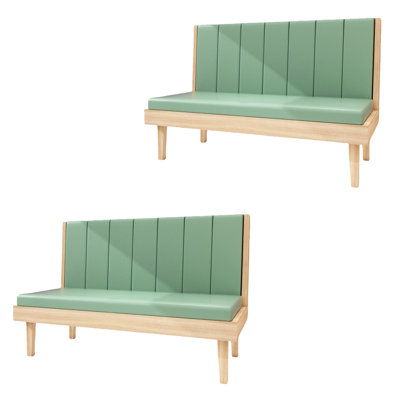 Light Luxury Simple High-end Cafe Bench Faux Leather Upholstered Bench
