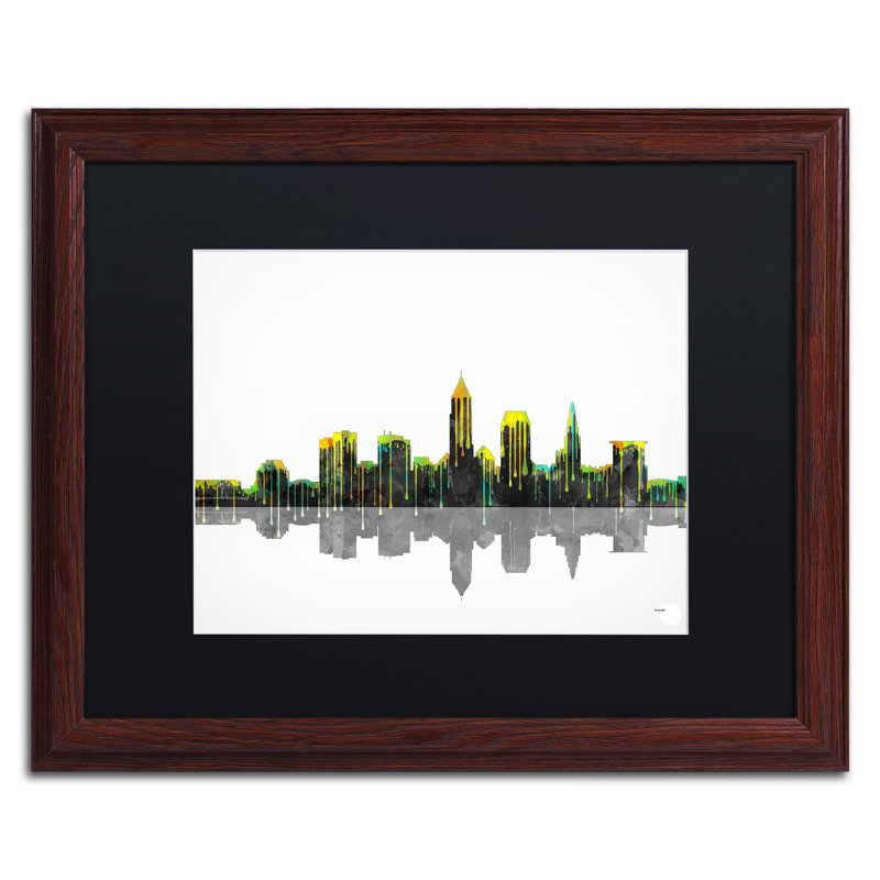 « cleveland ohio » par marlene watson, impression encadrée, H 16 po x l 20 po x P 0,5 po