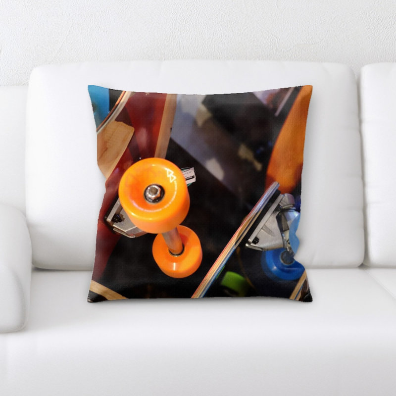 Microsuede Reversible Throw Pillow