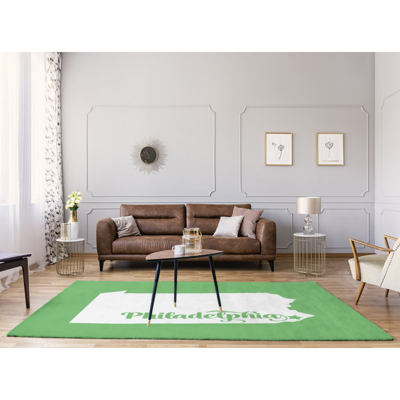 Tapis en poly-chenille philadelphia pennsylvanie, Rectangle 8 pi x 10 pi