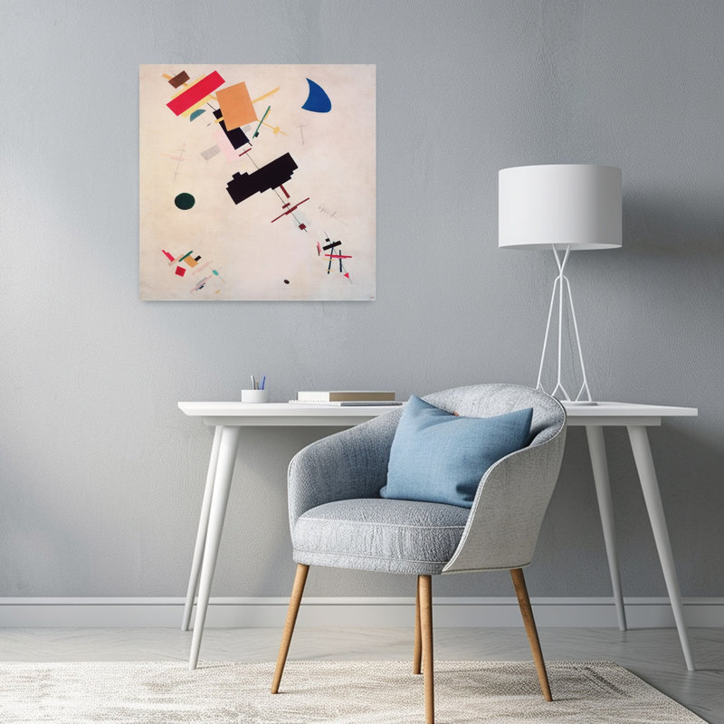 Suprematist Composition No.56, 1916 Abstract Classic Colorful Wall Art Print by Kazimir Severinovich Malevich - Print
