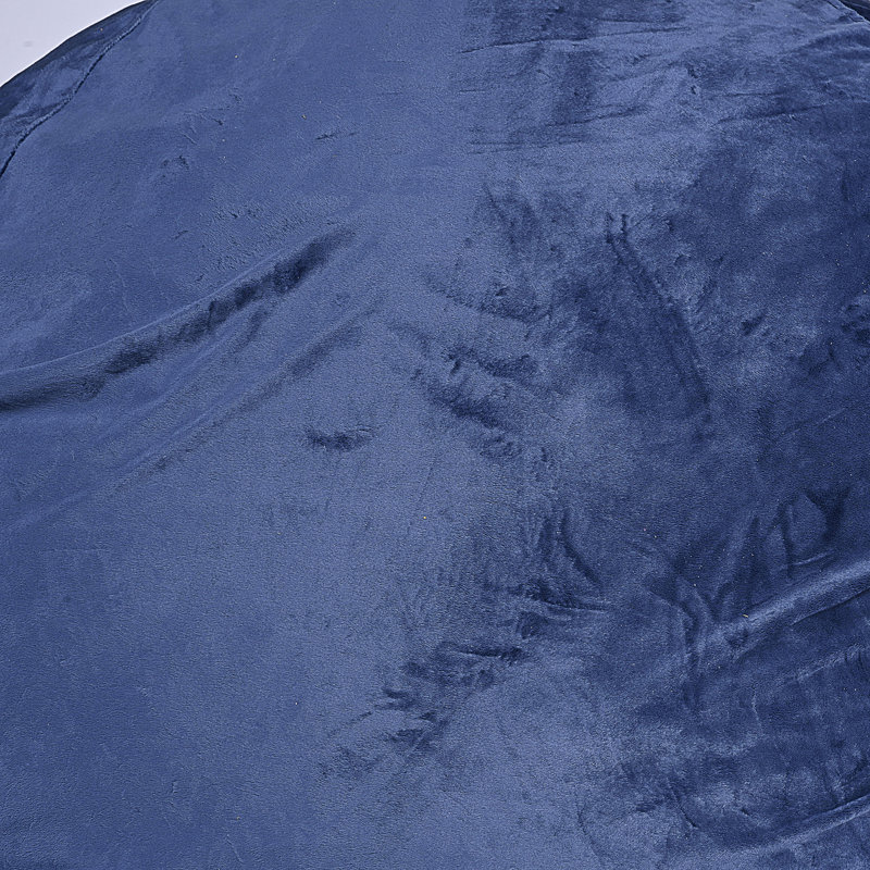 Minky Velvet Bean Bag Chair, Navy Velvet