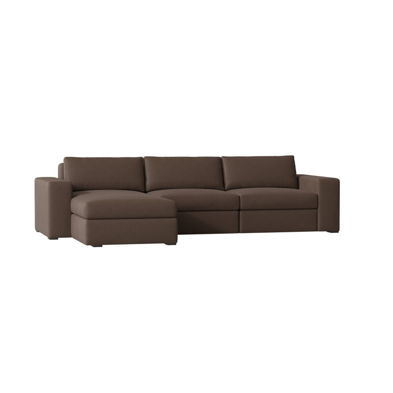 Liam Chaise Sectional, Siena 69, Brown Mahogany, Left Hand Facing