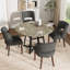 Chaise d'appoint rembourrée en bois massif-2022133708