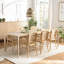 MAXENCE Oak Solid Wood Base Dining Table-93547912