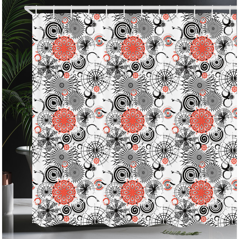 Shower Curtain with Hooks Included, 84"H x 69"W