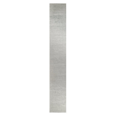 One-of-a-Kind 3x20 2010s Runner Silk Area Rug
