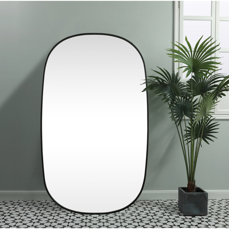 Miroir mural Bertin, 60 po x 36 po, Noir