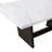 Maroney Rustic Espresso Marble Top Dining Table