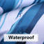 Rideau de douche en polyester avec crochets