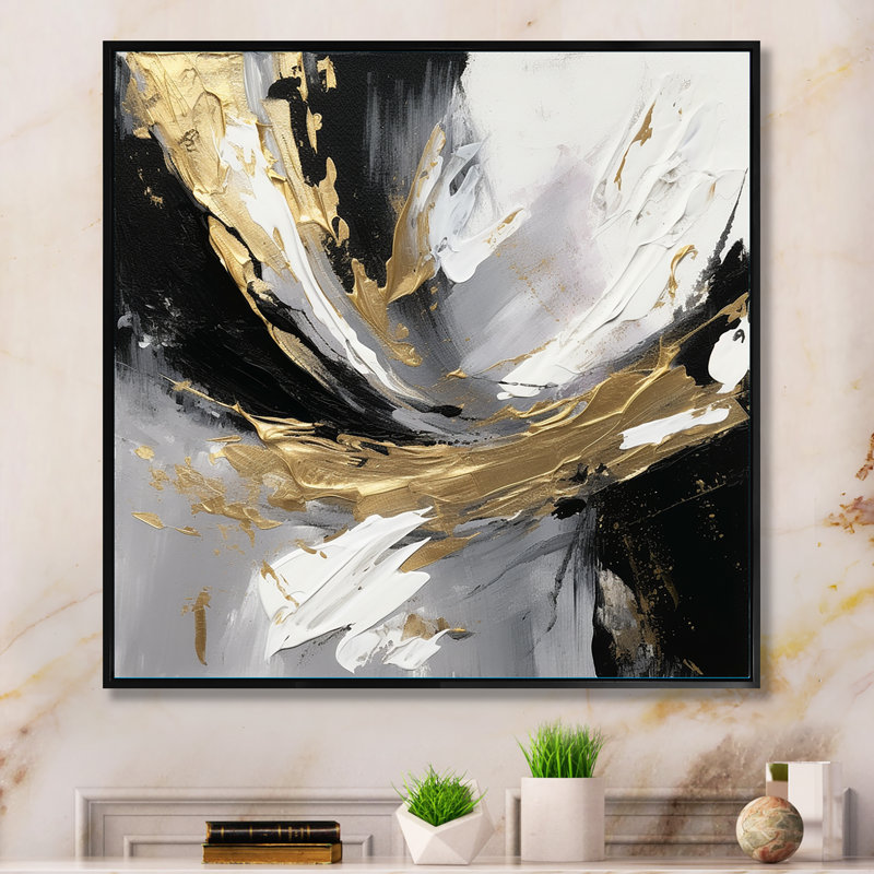 «Mystery Awakening V», reproduction sur toile, H 36 po x l 36 po x P 1,5 po, Toile avec cadre flottant noir