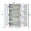 Garde-manger autoportant 47 po