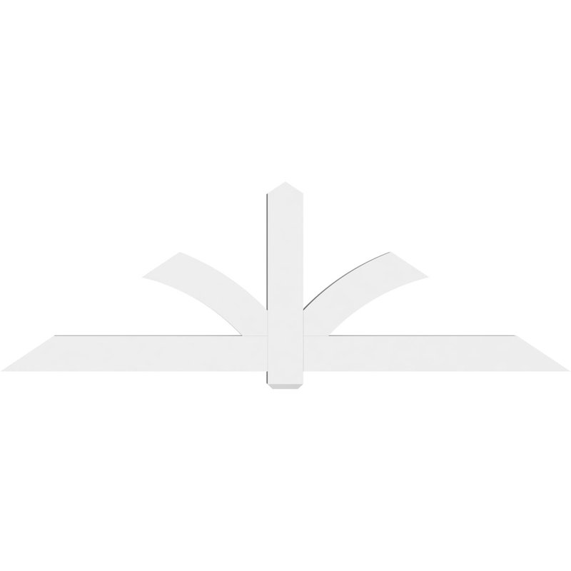 Support pour pignon en PVC Redmond, H 32 po x l 96 po (pas : 8/12), P 4 po x F 6 po